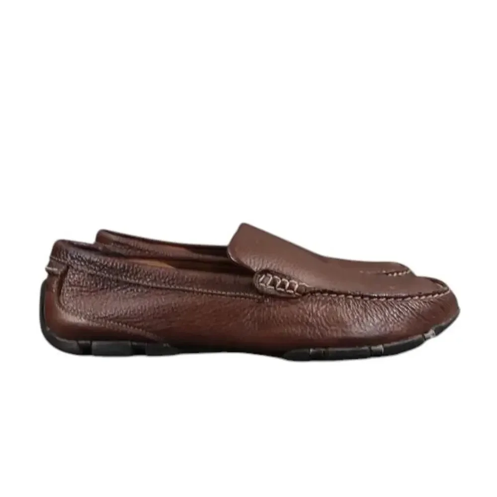 Bass Shoes Mens 11 Slip On Driving Loafers Brown Leather Classic Cristo Comfort